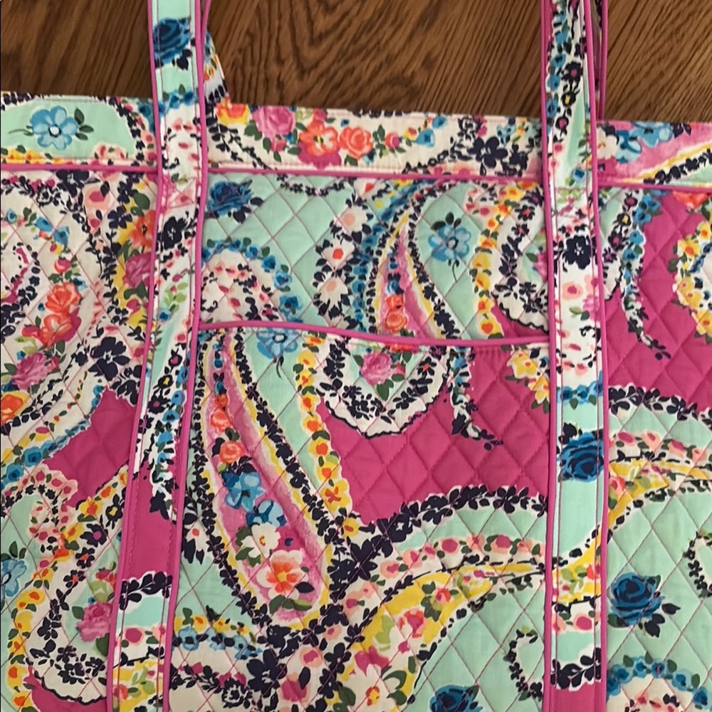 Vera Bradley Paisley Tote Bag - Picture 3 of 9